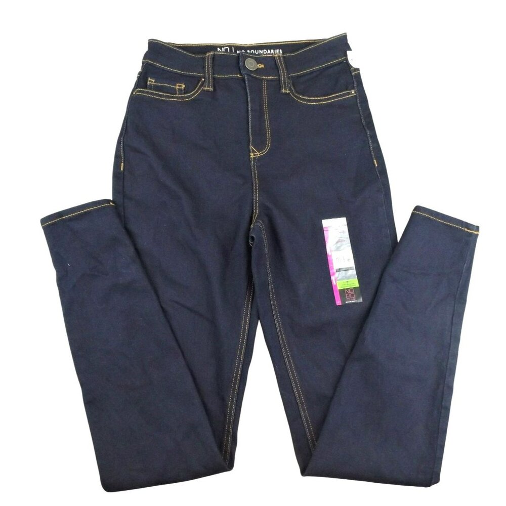Womens Juniors Jeans NWT Dark Wash High Rise Skinny Jeans size 1  JH942